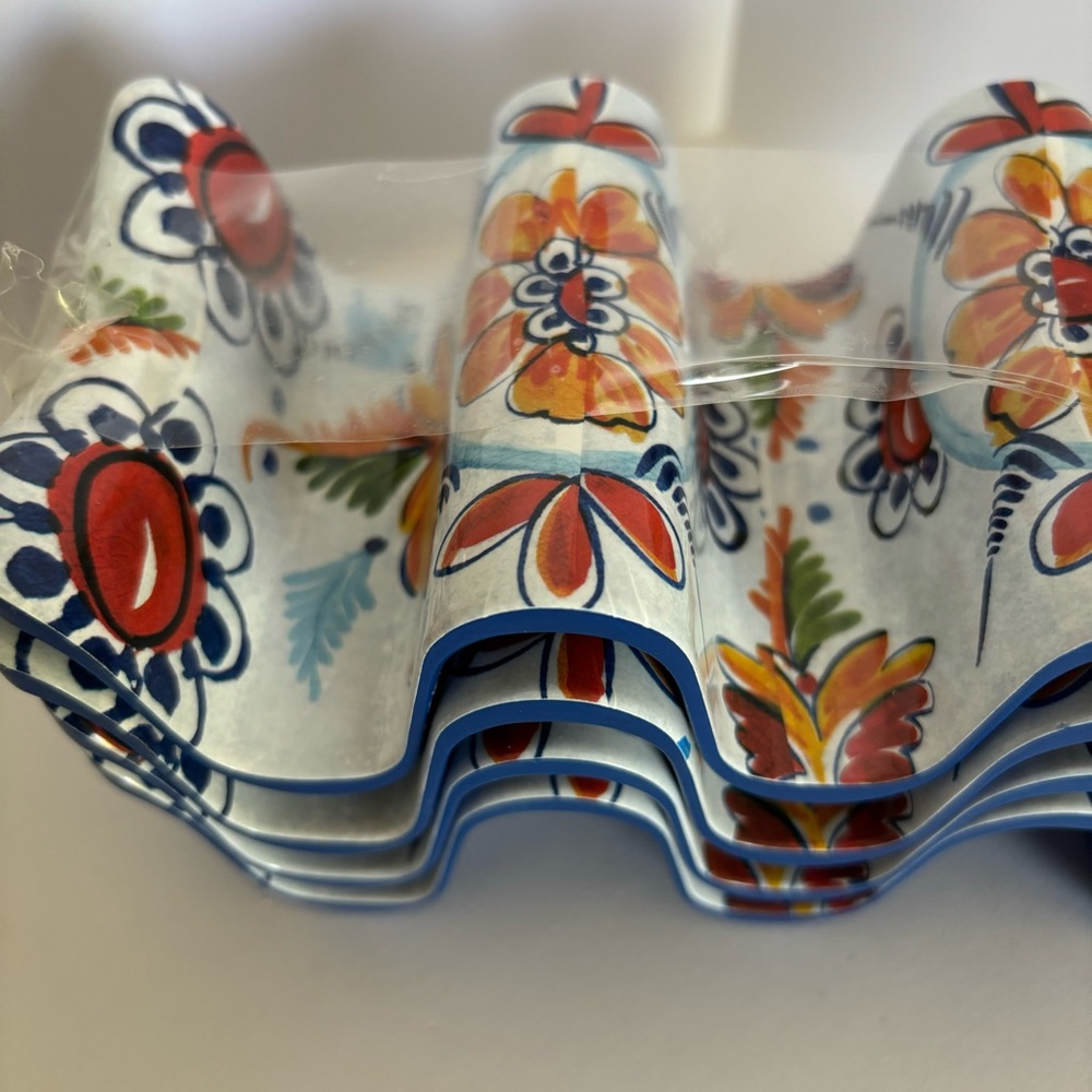 Prepara Melamine Taco Holders NEW Taco Tuesdays Colorful